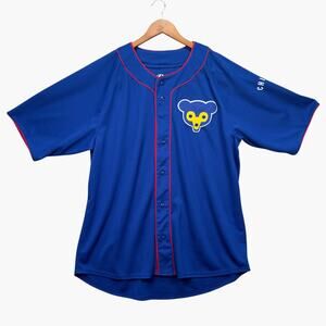 Cooperstown Chicago Cubs Snap Front Jersey MLB Baseball Season Shirt Top XL